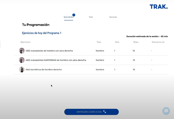 Fisioterapia Online: experiencia paciente