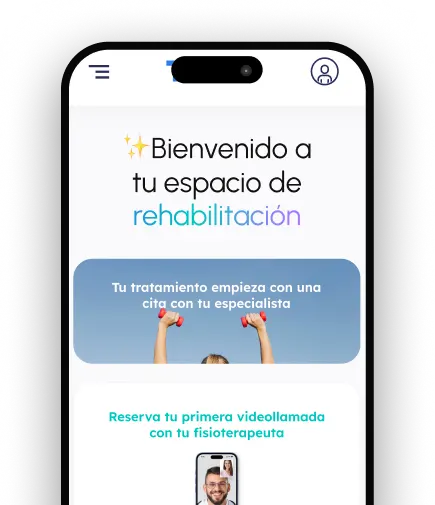 App de TRAK en un móvil